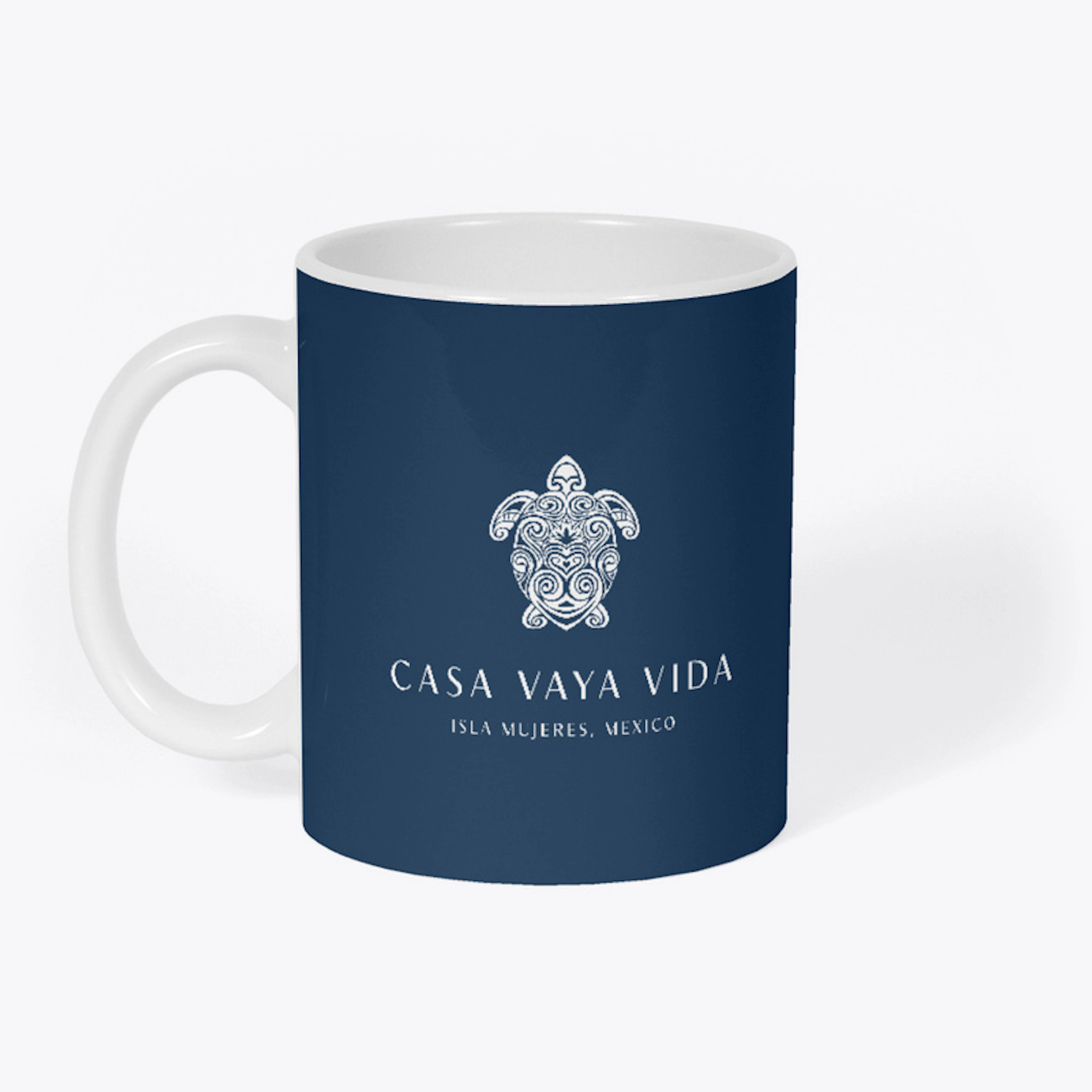 Casa Vaya Vida Coffee Mug White Imprint