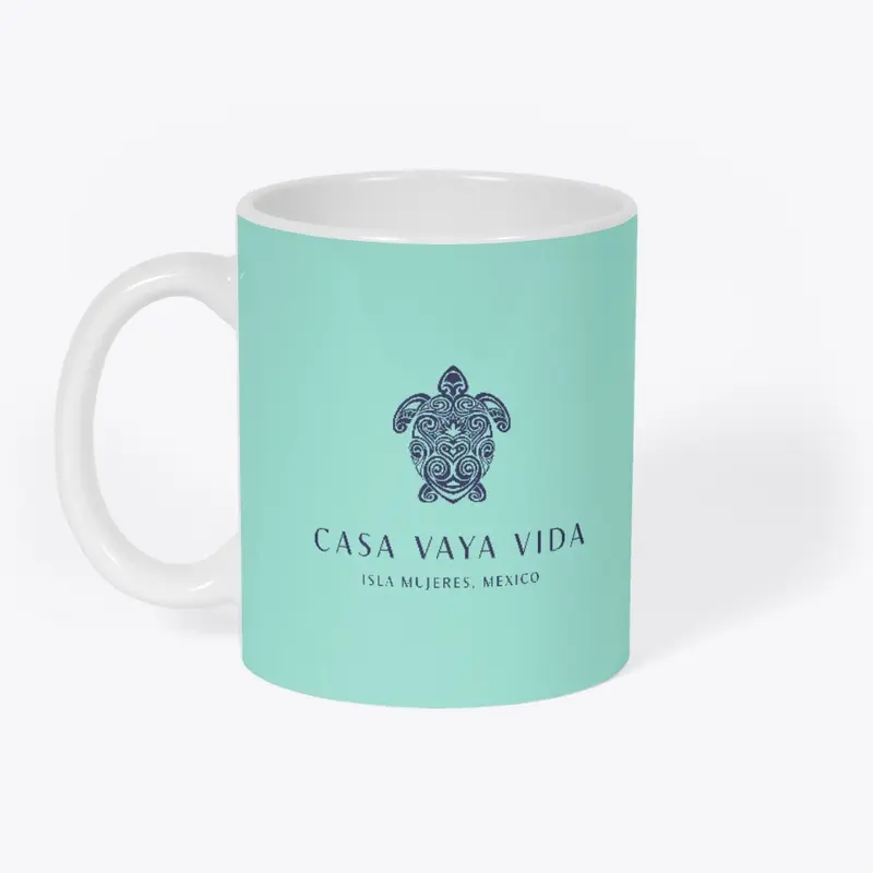 Casa Vaya Vida Seafoam Green Coffee Mug