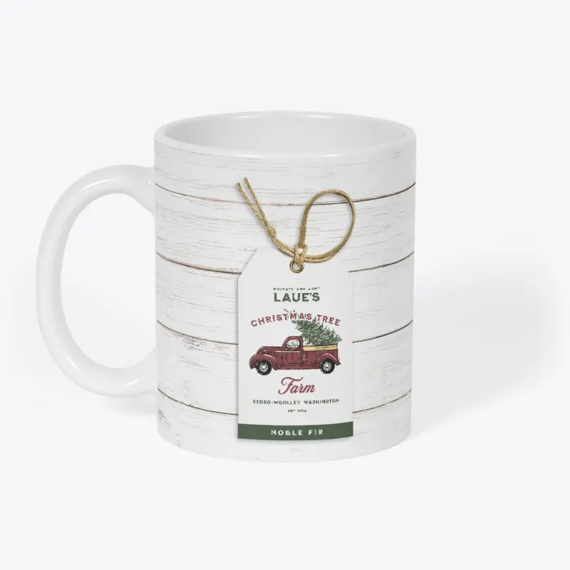 Laue's Christmas Tree Farm Shiplap Mug