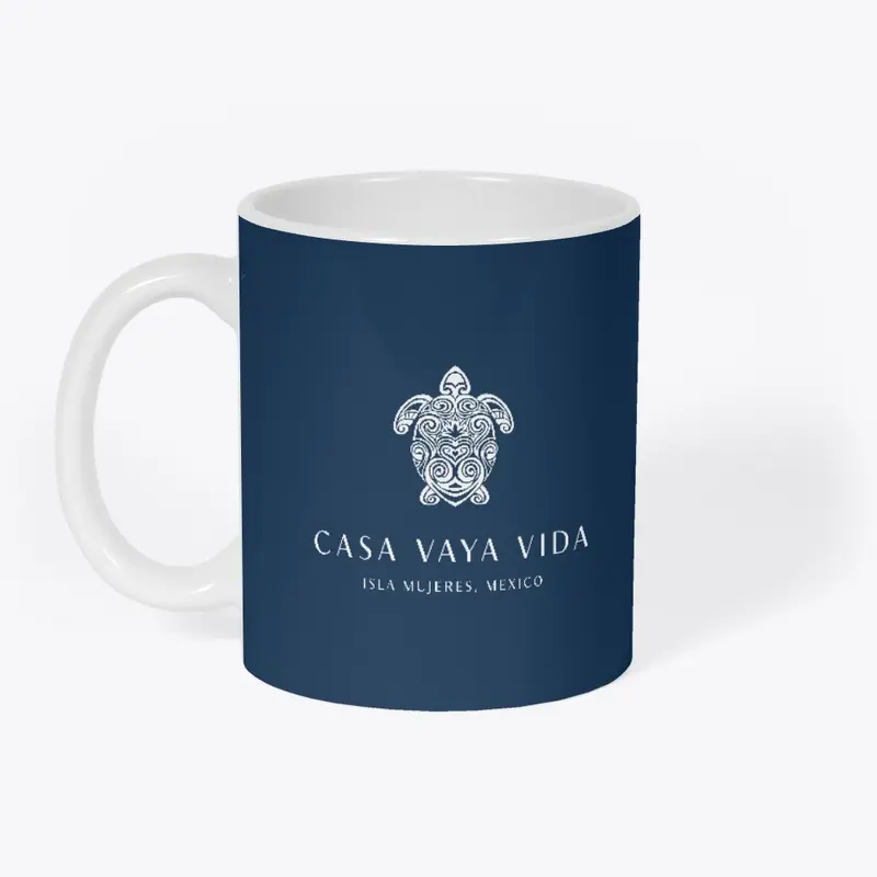 Casa Vaya Vida Coffee Mug White Imprint